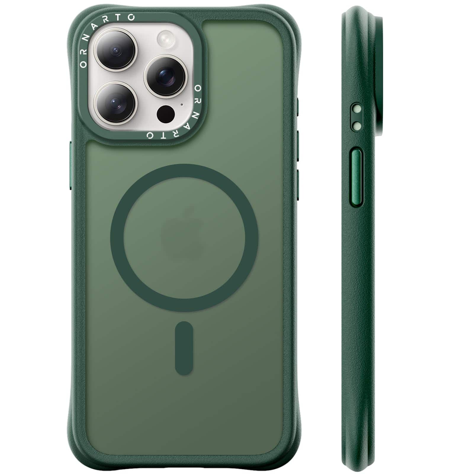 "Ornarto - Magnetic for iPhone 15 Pro Case 6.1"", Compatible with MagSafe | Slim Translucent Matte Cover - Olive Green" price history on PriceWatchPro