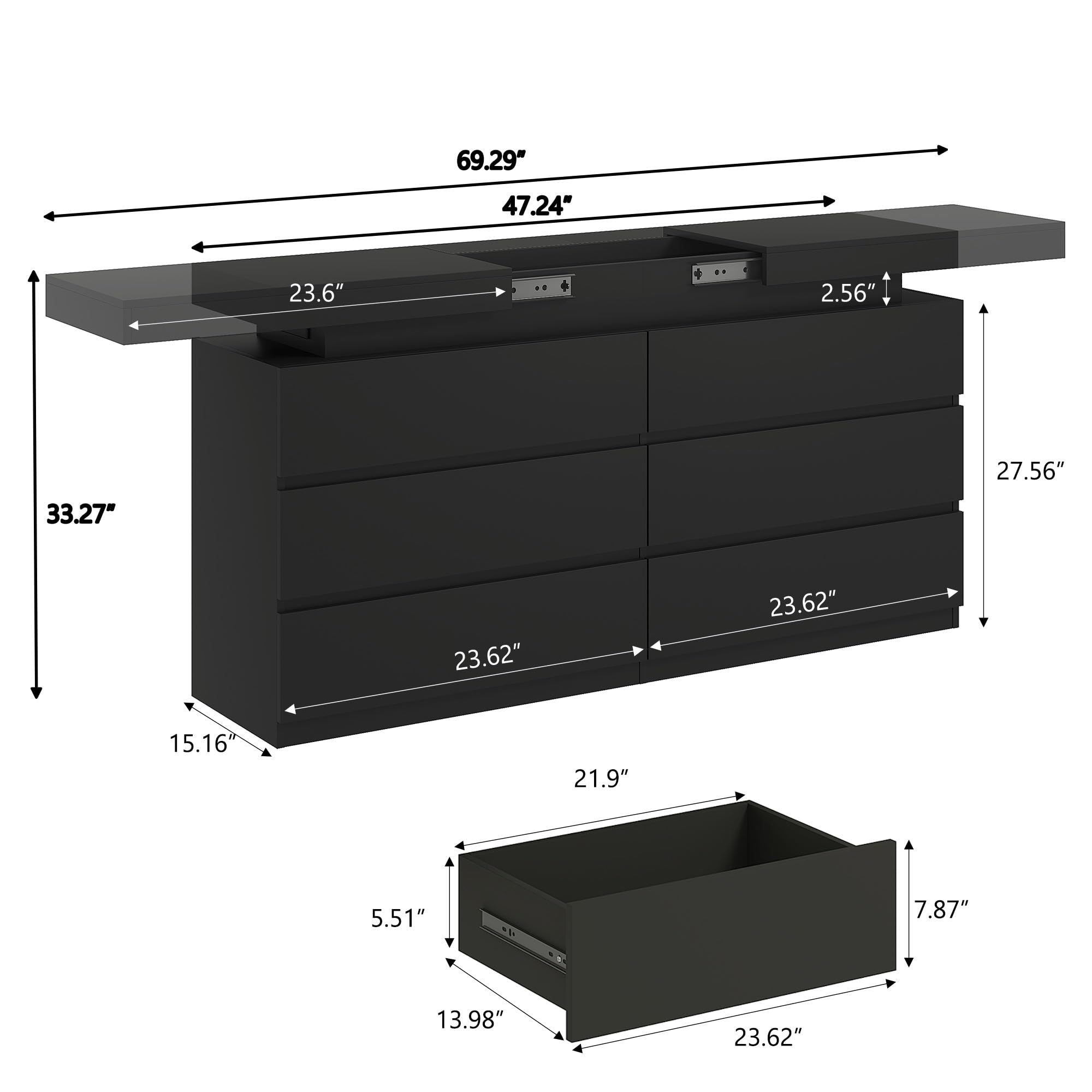 69.29"  
47.24"  
23.6"  
2.56"  
33.27"  
27.56"  
23.62"  
23.62"  
15.16"  
21.9"  
5.51"  
7.87"  
13.98"  
23.62"