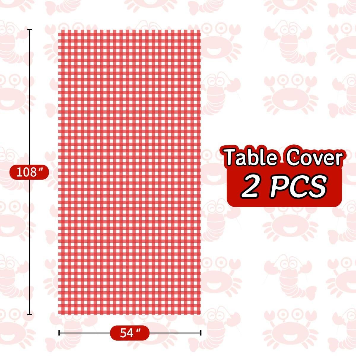 Dapper Styles 100 Crabs Disposable For Adult And 2 108 X Gingham ...