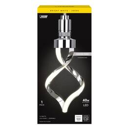 FEIT ELECTRIC - Feit Spiral E26 (Medium) LED Bulb Bright White 60 Watt Equivalence 1 pk