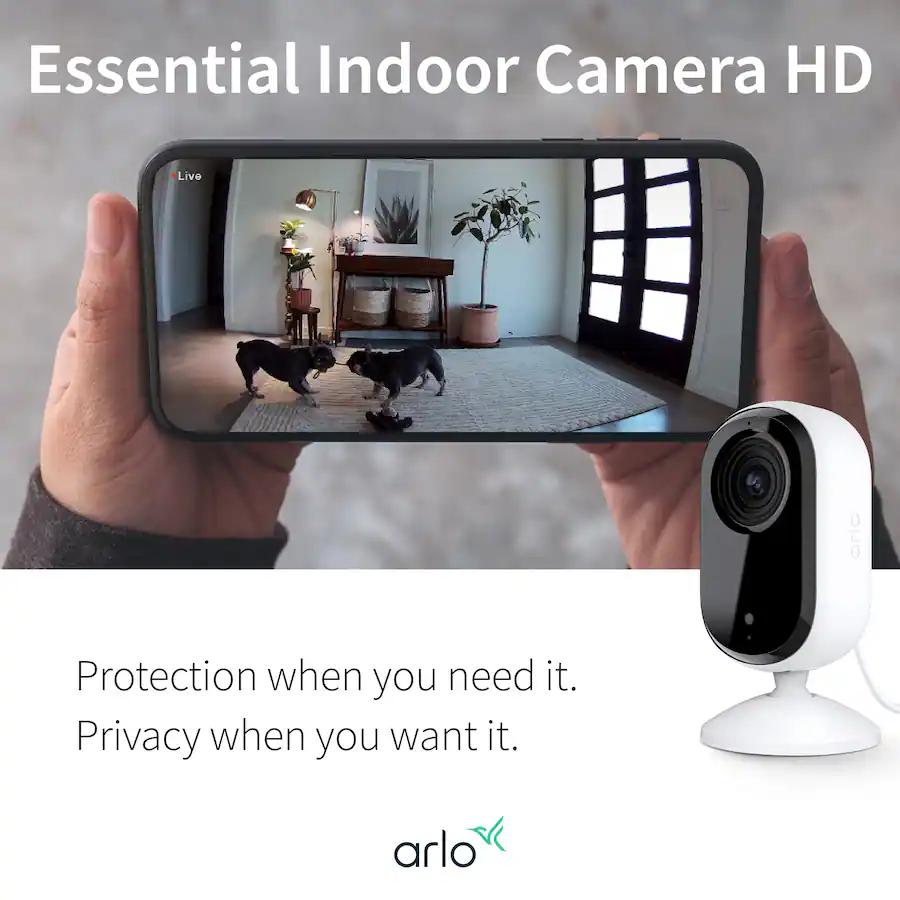 Arlo Essential Camera Indoor Wired HD Security Camera (2nd