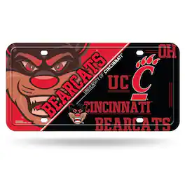 Rico Industries - Cincinnati Bearcats 12x6 Metal License Plate Auto Tag - Multi