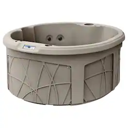 Lifesmart - Key Largo Hot Tub Spa with 110 Volt Plug and Play and LED Light - Sand