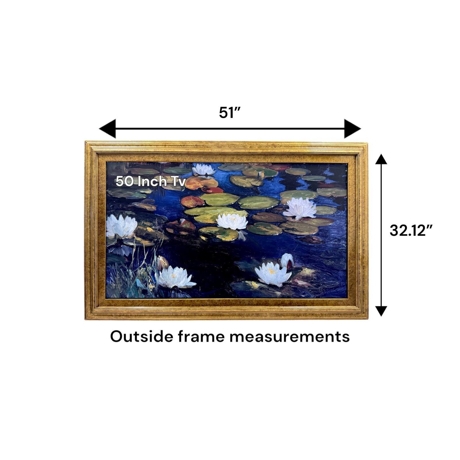 51"  
50 Inch Tv  
32.12"  
Outside frame measurements