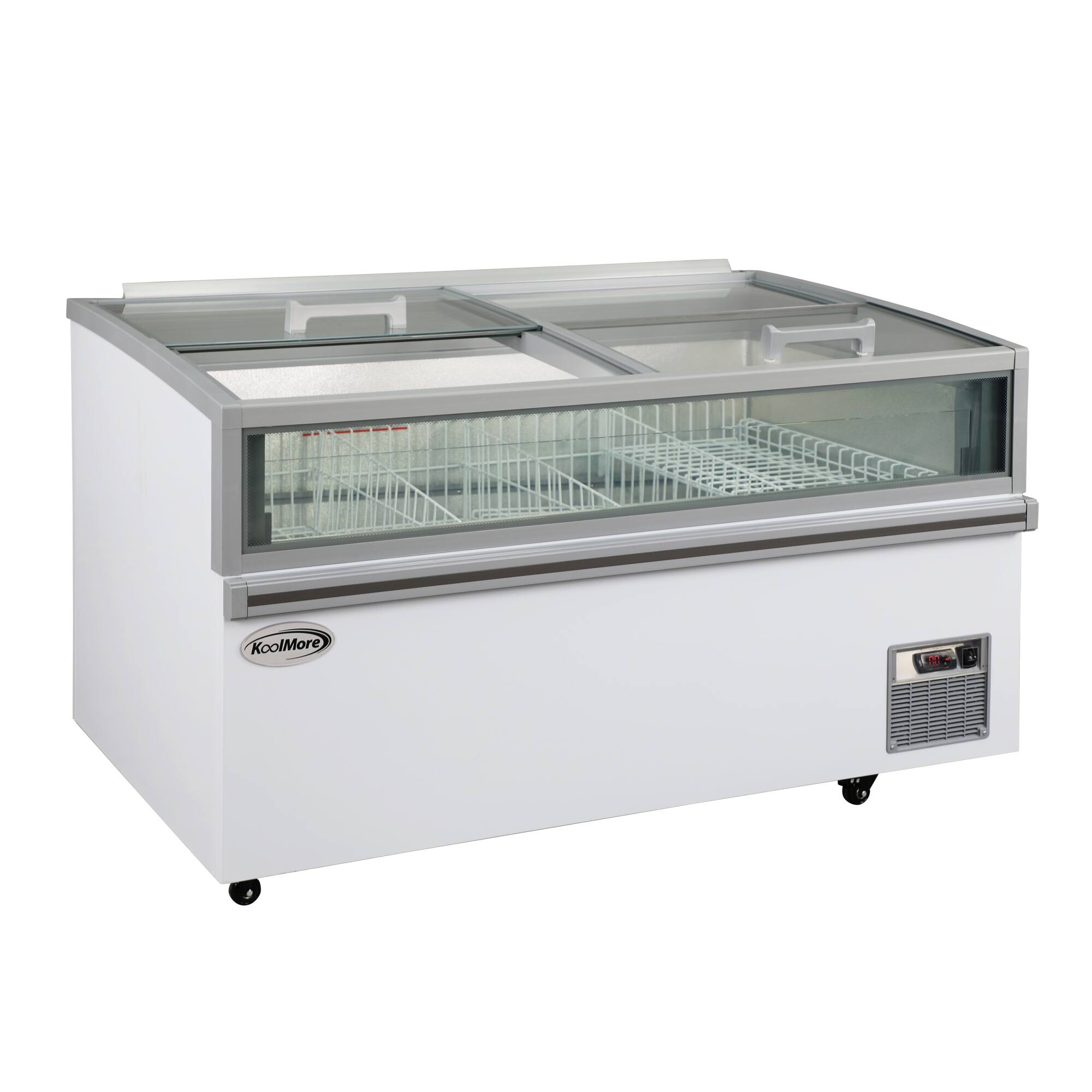 Alt View 3. Koolmore - 59 in. 20 cu. ft. Commercial Auto Defrost Convertible Island Freezer/Refrigerator in White (KM-ISCF-59AF) - White.