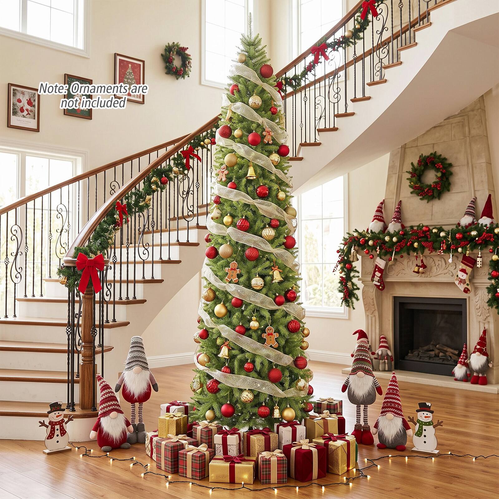 Note: Ornaments are not included