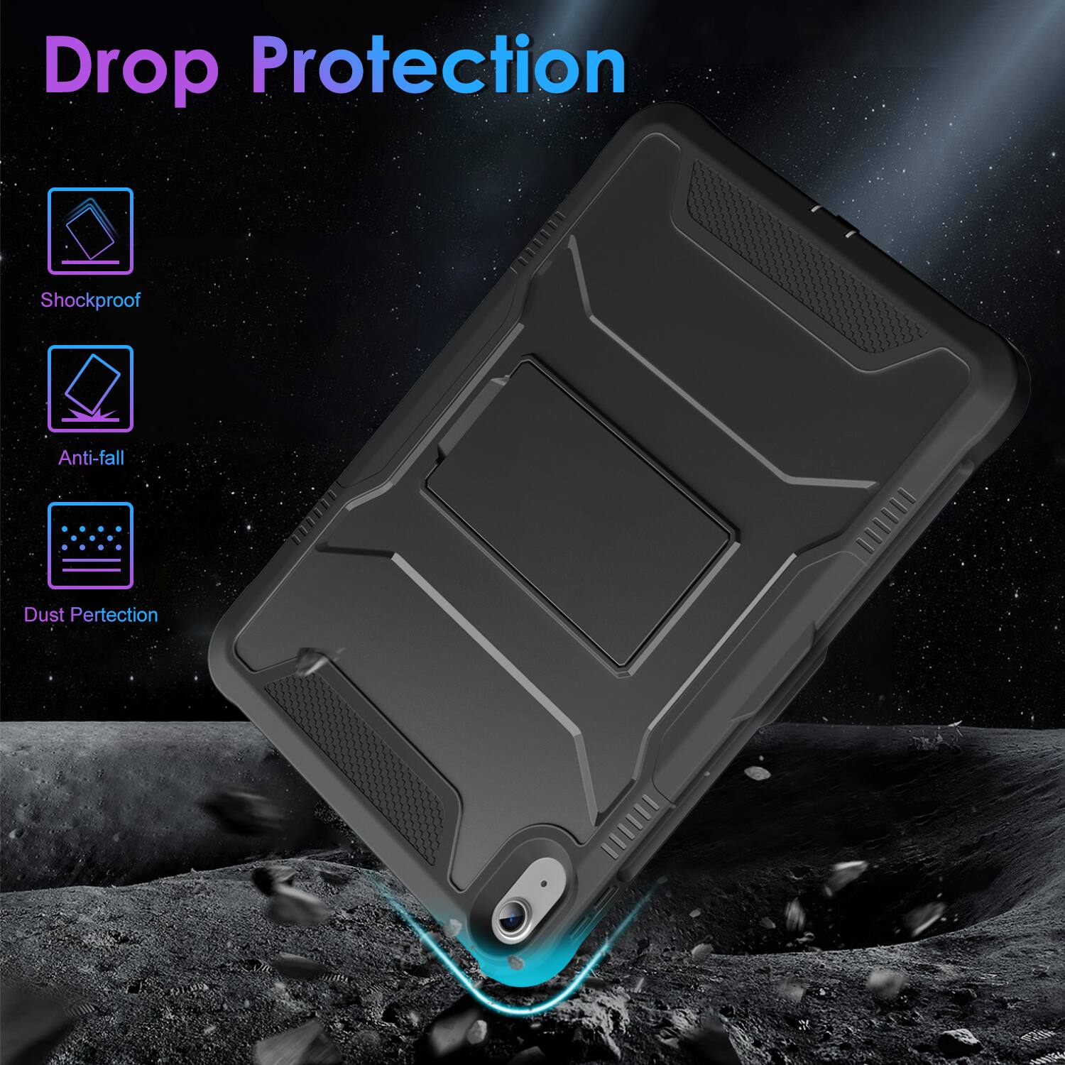 Drop Protection

- Shockproof
- Anti-fall
- Dust Protection