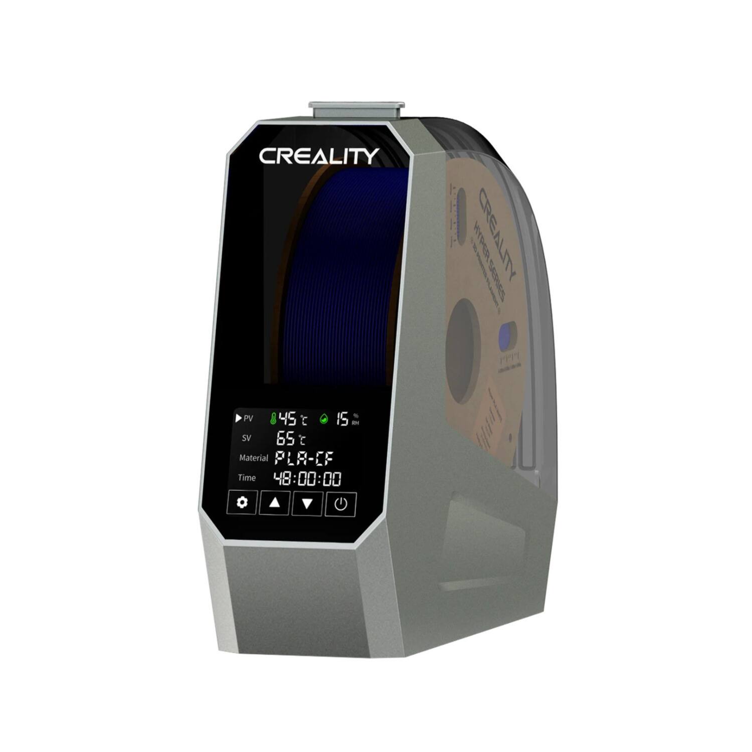 CREALITY  
PV 84.5°C  
SV 65°C  
Material PLA-CF  
Time 48:00:00