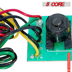 The corrected text from the image is:
"5 CORE www.5core.com"