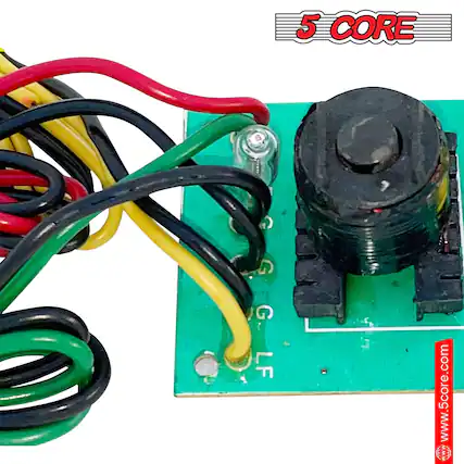 The corrected text from the image is:
"5 CORE www.5core.com"