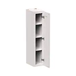 Boyel Living - 9-in W x 42-in H x 12-in D Shaker RTA Kitchen Wall Cabinet with Soft-Close Doors - Glacier White