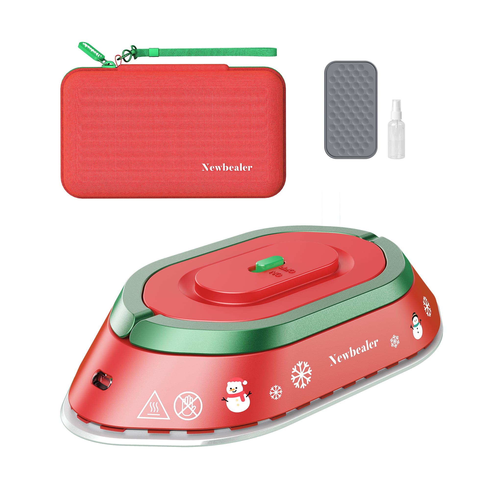 Newbealer Dual Voltage Travel Iron,Mini Dry Iron for Clothes,302