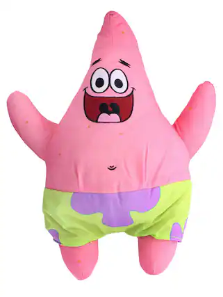 Front. Nickelodeon - SpongeBob SquarePants 16.5 Inch Character Plush | Patrick - Pink.