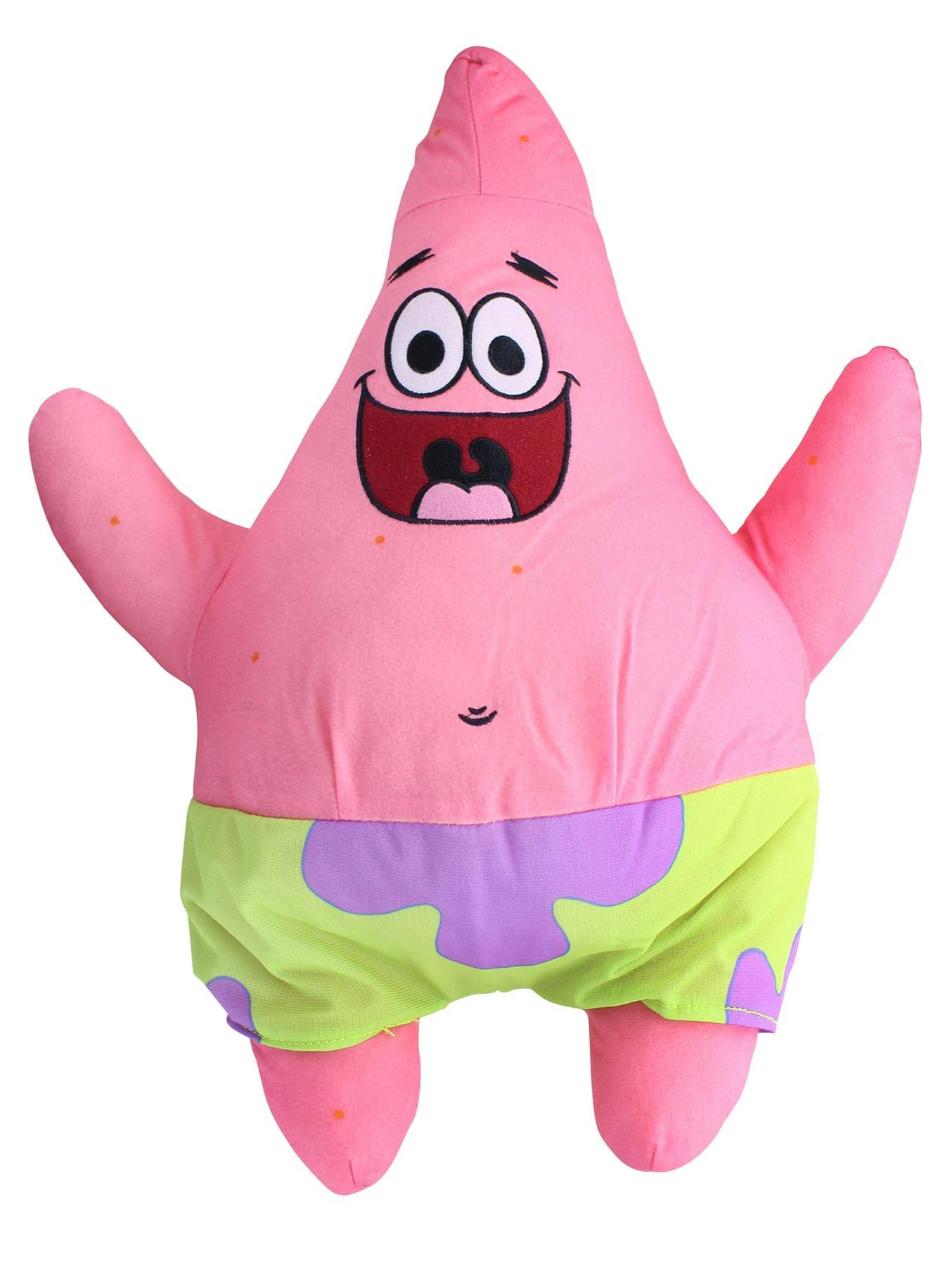 Front. Nickelodeon - SpongeBob SquarePants 16.5 Inch Character Plush | Patrick - Pink.