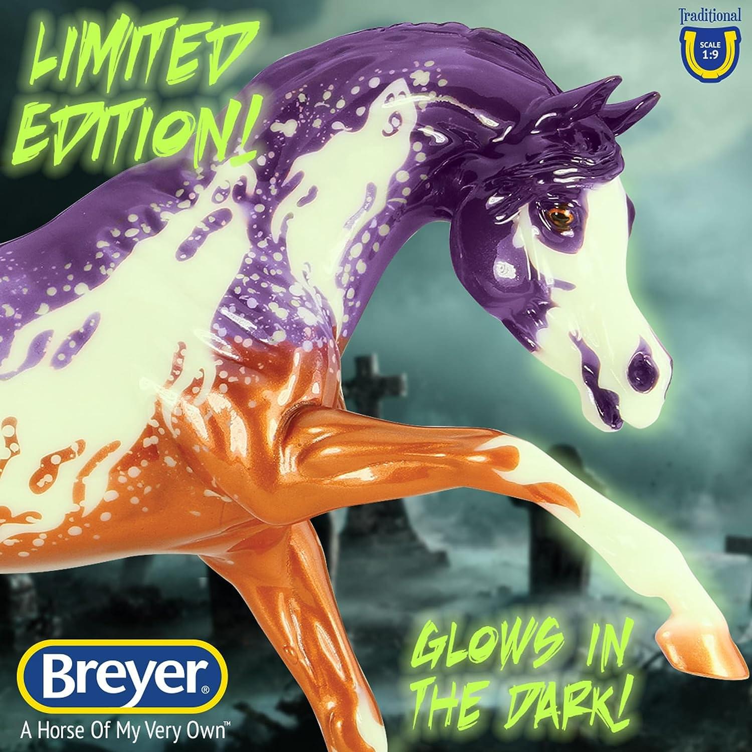 LIMITED EDITION! Traditional SCALE 1:9 Breyer. A Horse Of My Very Own GLOWS IN THE DARK!