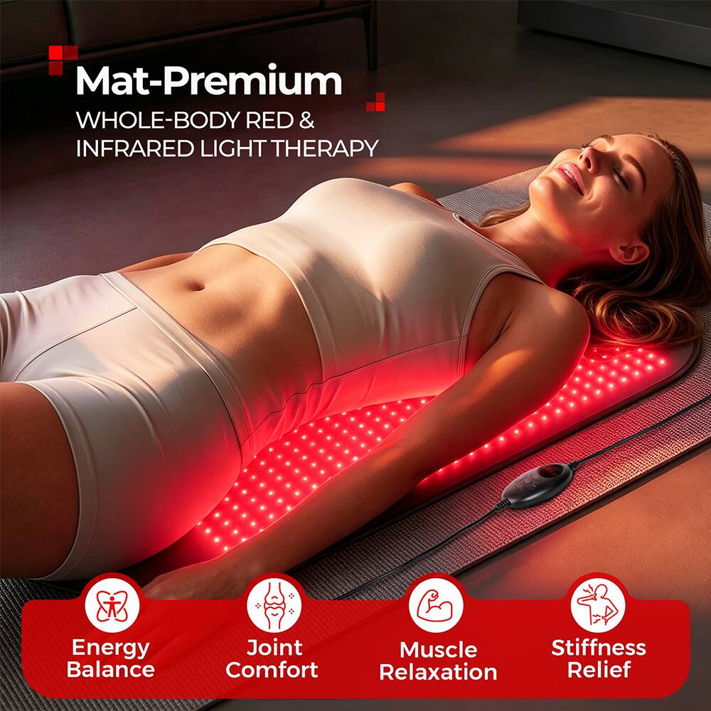 Mat-Premium WHOLE-BODY RED & INFRARED LIGHT THERAPY

Energy Balance  
Joint Comfort  
Muscle Relaxation  
Stiffness Relief