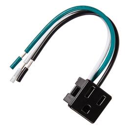 Jandorf - 15 amps 125 V Outlet 1 pk - Black