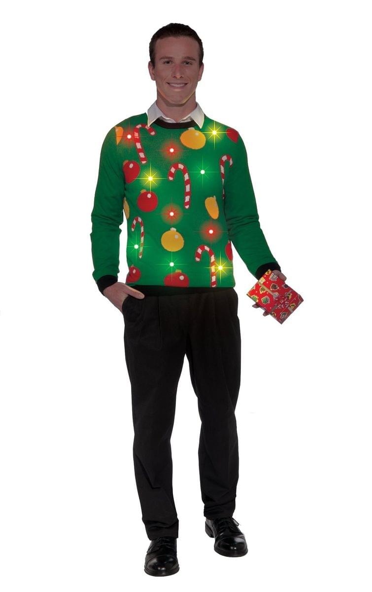 Forum Novelties - Tis The Season Light-Up Adult Ugly Christmas Sweater Medium - Green price history on PriceWatchPro