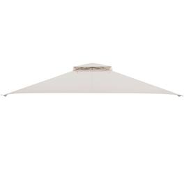 Costway - 10' x 12' Patio Gazebo Replacement Top Cover 2-Tier Canopy CPAI-84 Outdoor - Beige