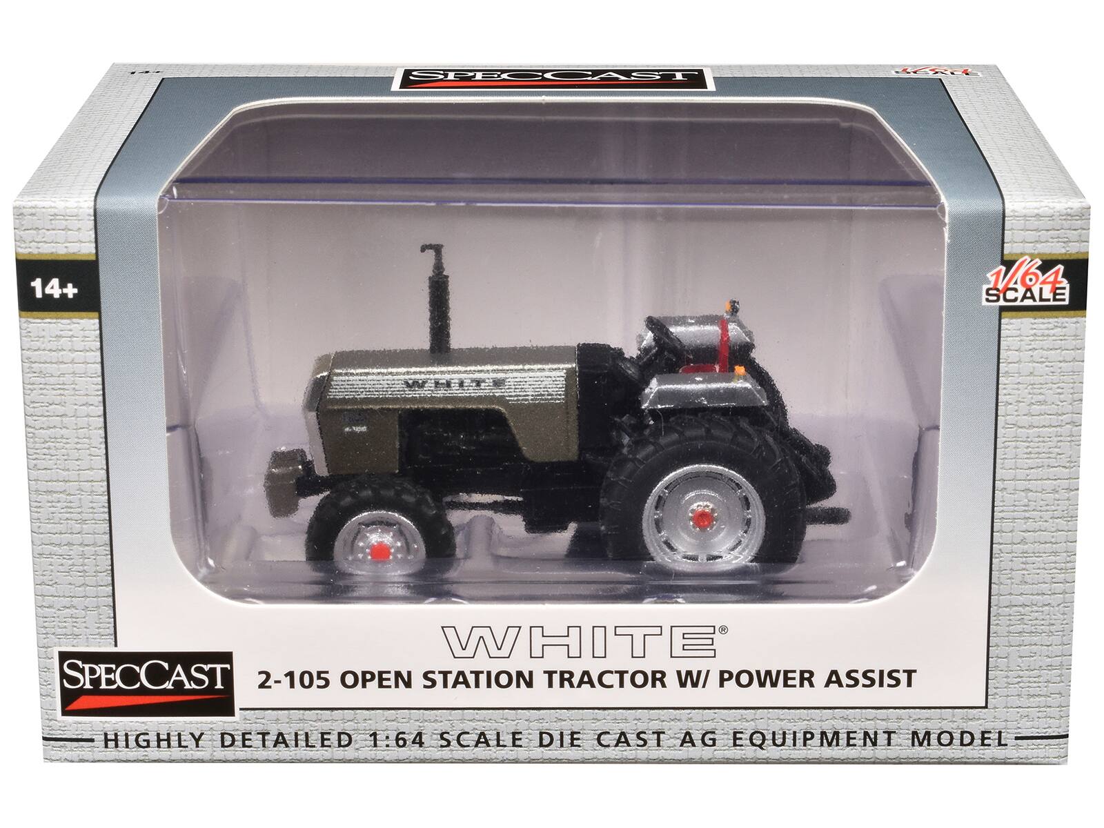 SPECCAST

14+
1/64 SCALE
WHITE SPECCAST 2-105 OPEN STATION TRACTOR W/ POWER ASSIST
HIGHLY DETAILED 1:64 SCALE DIE CAST AG EQUIPMENT MODEL
