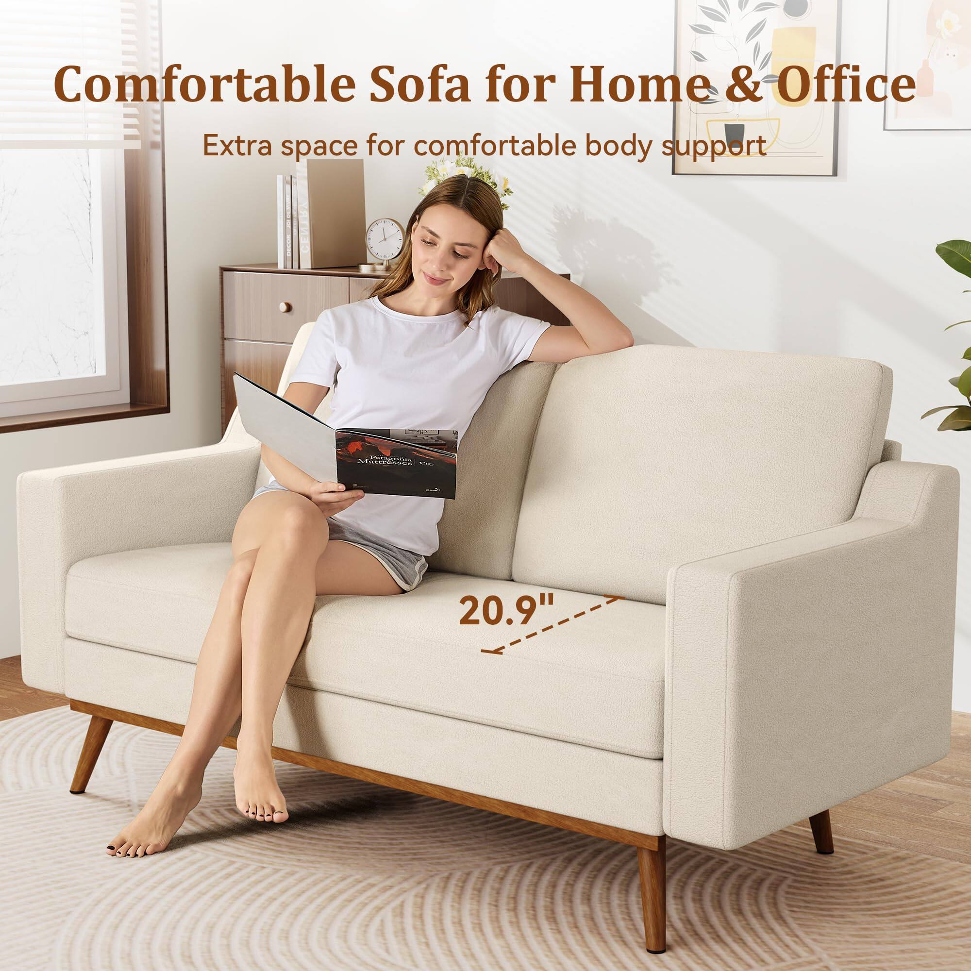 Comfortable Sofa for Home & Office  
Extra space for comfortable body support  
20.9"