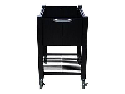 Alt View 1. Vertiflex - InstaCart Metal Mobile File Cart with Lockable Wheels, Black (AVT-VF53000).