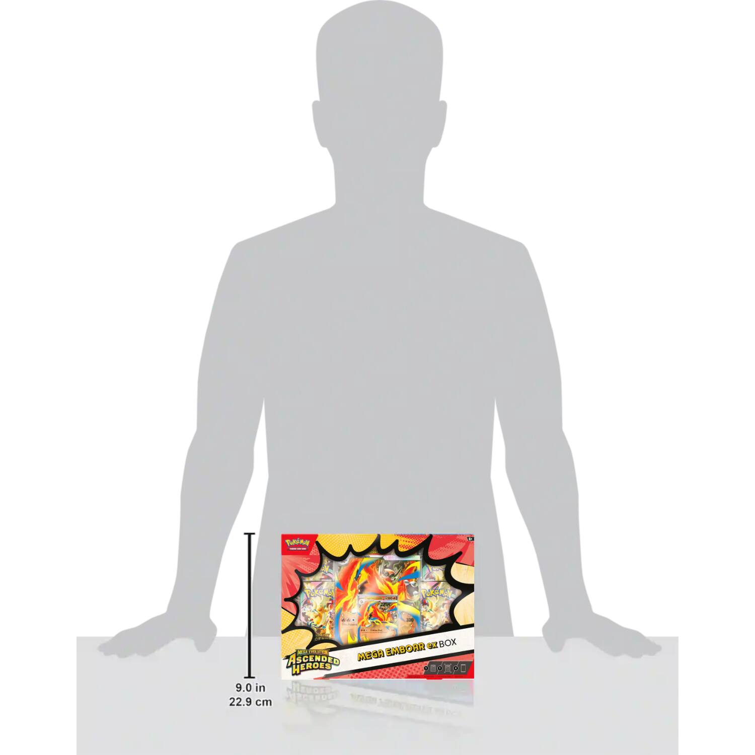 Tins I DE BOX MOINE .. ADEM EMBOIR ASCENDE HEROES a a 3 9.0 in LEROsD 22.9 cm