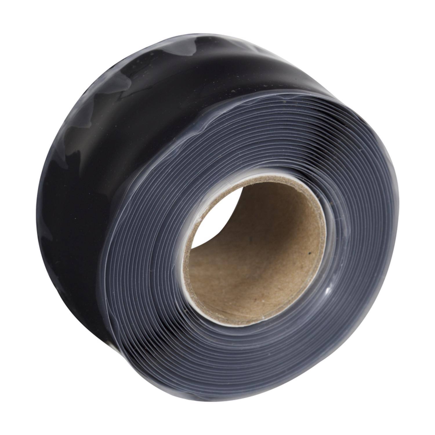 Angle. Duck - Duck Wrap-Fix 1 in. W X 10 ft. L Black Self-Fusing Repair Tape.