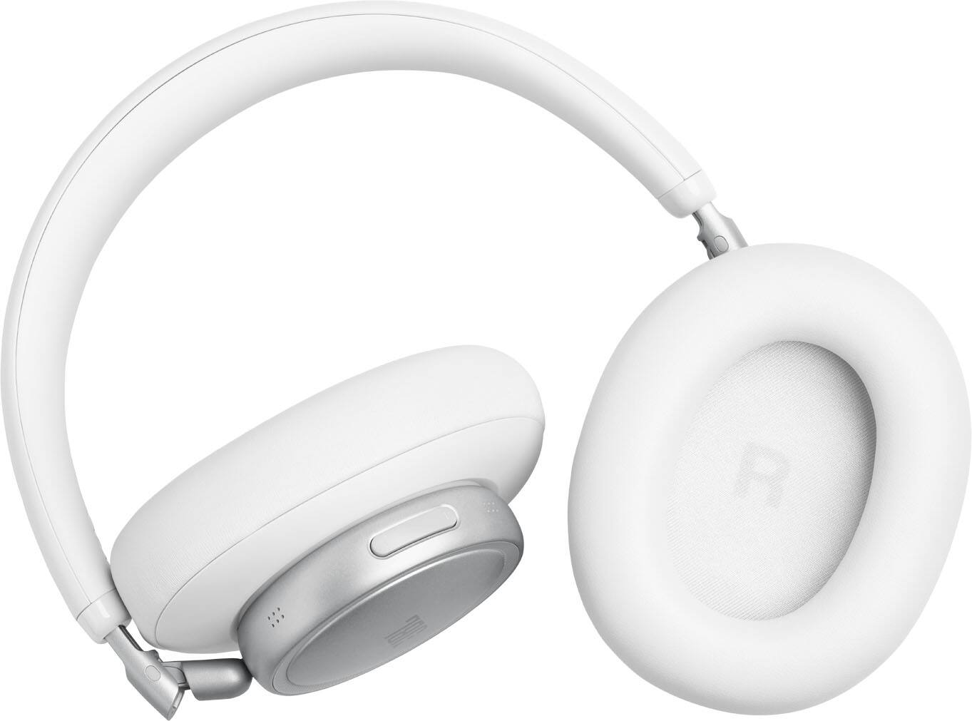 Alt View 7. JBL - Live 780NC - Bluetooth over-ear Noise Cancelling headphones - 2026 - White.