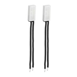 Unique Bargains - 2pcs KSD9700 Thermostat 115C Normally Close N.C Temperature Switch 250V 10A Thermal Protector Ceramics - Black