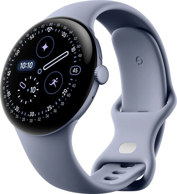 Google - Pixel Watch 4 (45mm) - Wi-Fi - Satin Moonstone Case - Moonstone Band - (2025)