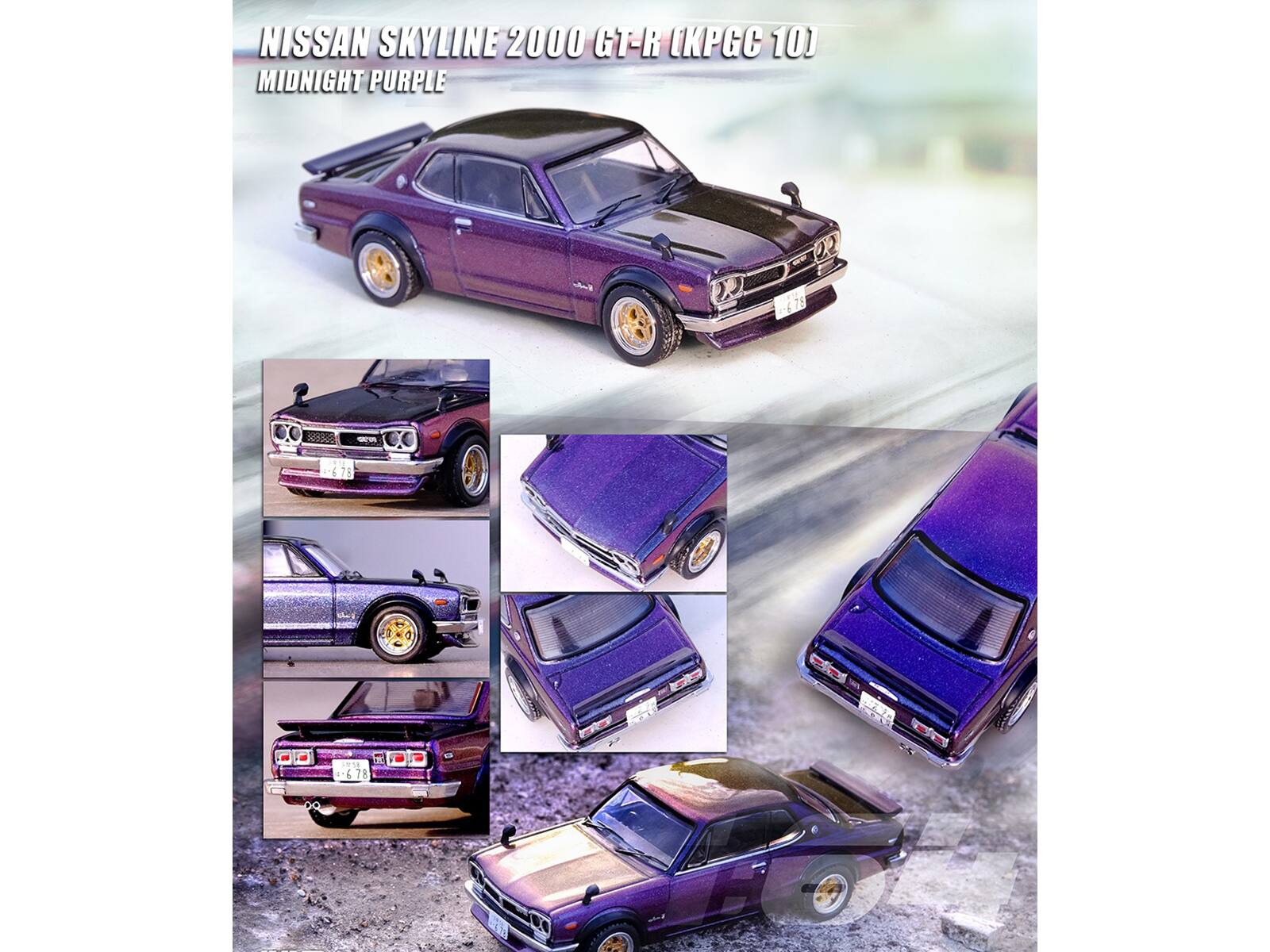 NISSAN SKYLINE 2000 GT-R (KPGC 10)  
MIDNIGHT PURPLE