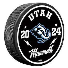 Mustang Drinkware - Utah Mammoth Bolt Hockey Puck - Multicolor