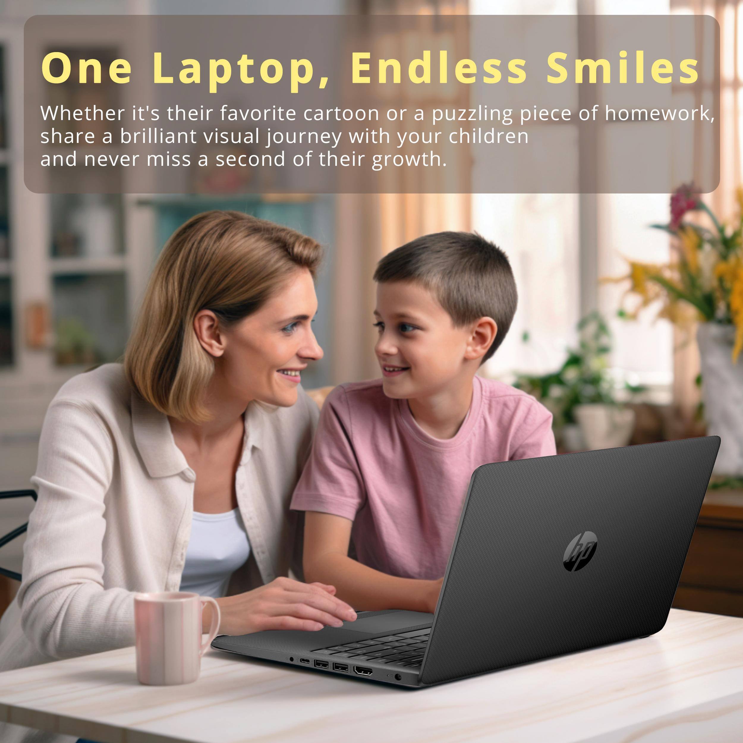 One Laptop, Endless Smiles
Whether it's their favorite cartoon or a puzzling piece of homework, share a brilliant visual journey with your children and never miss a second of their growth.