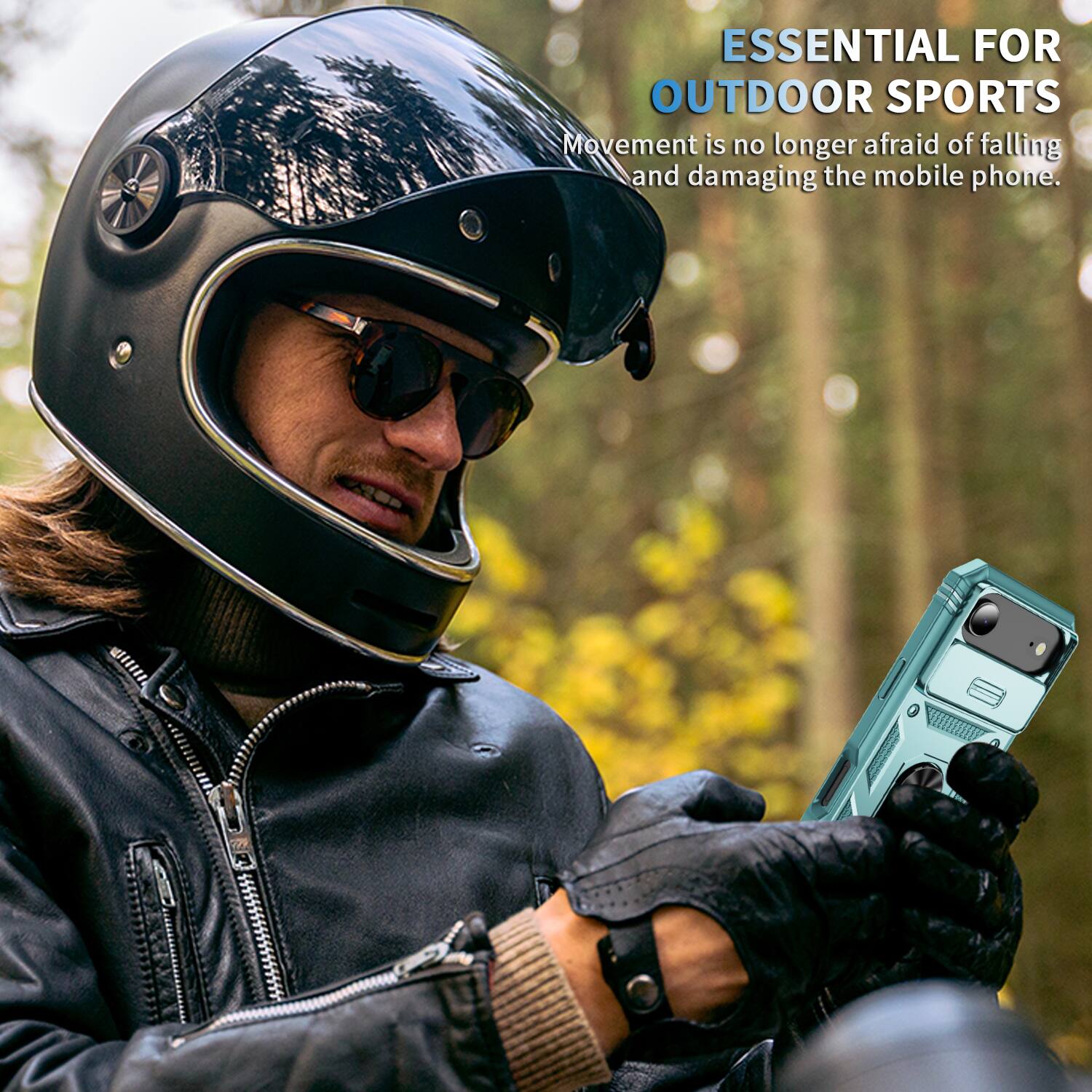ESSENTIAL FOR OUTDOOR SPORTS  
Movement is no longer afraid of falling and damaging the mobile phone.