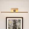 Front. Parrot Uncle - 16 Inch Gold LED Picture Light with Remote Control - Gold.