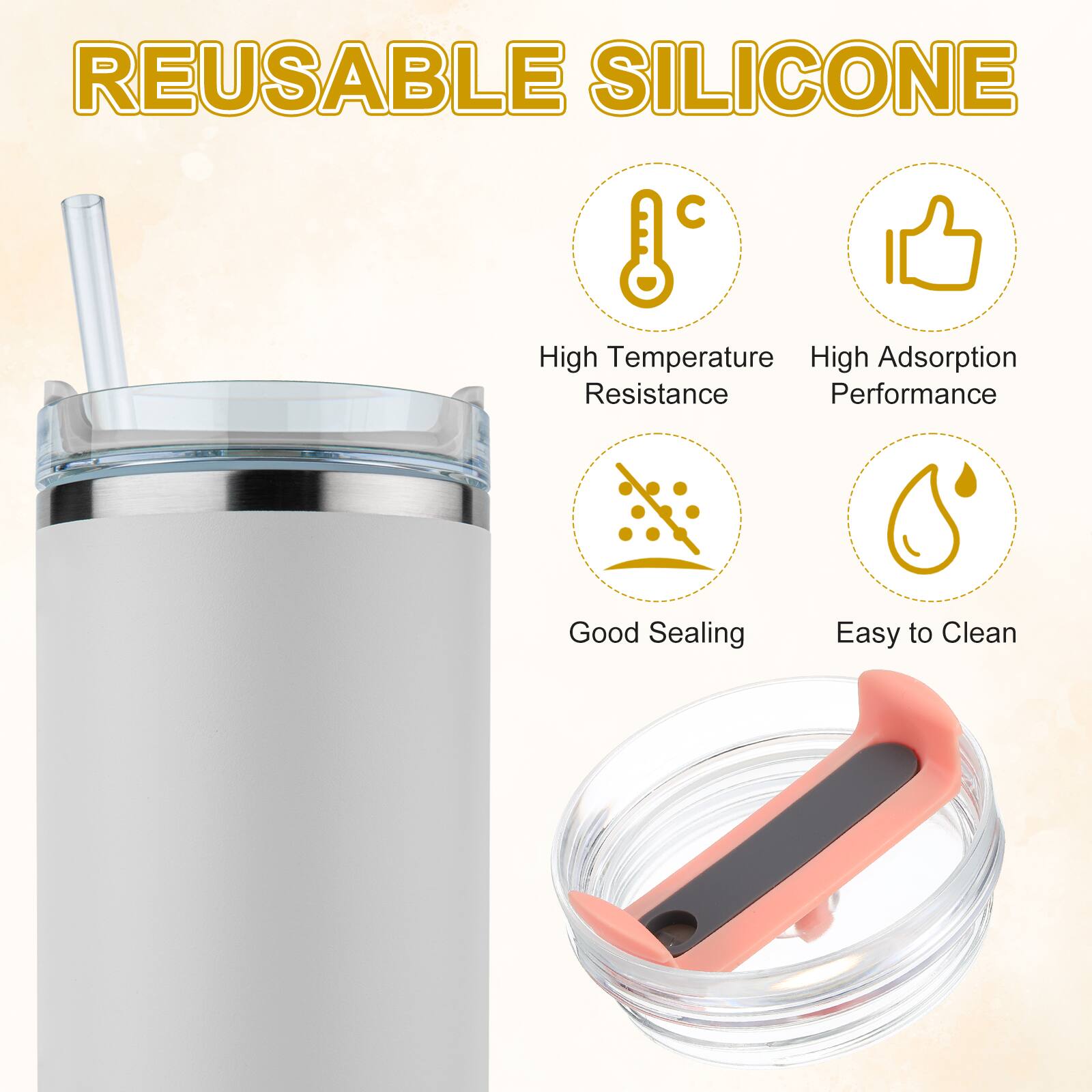 REUSABLE SILICONE

- High Temperature Resistance
- High Adsorption Performance
- Good Sealing
- Easy to Clean