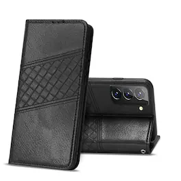 Reiko - Samsung Galaxy S21 Fe 3-In-1 Wallet Case In - Black