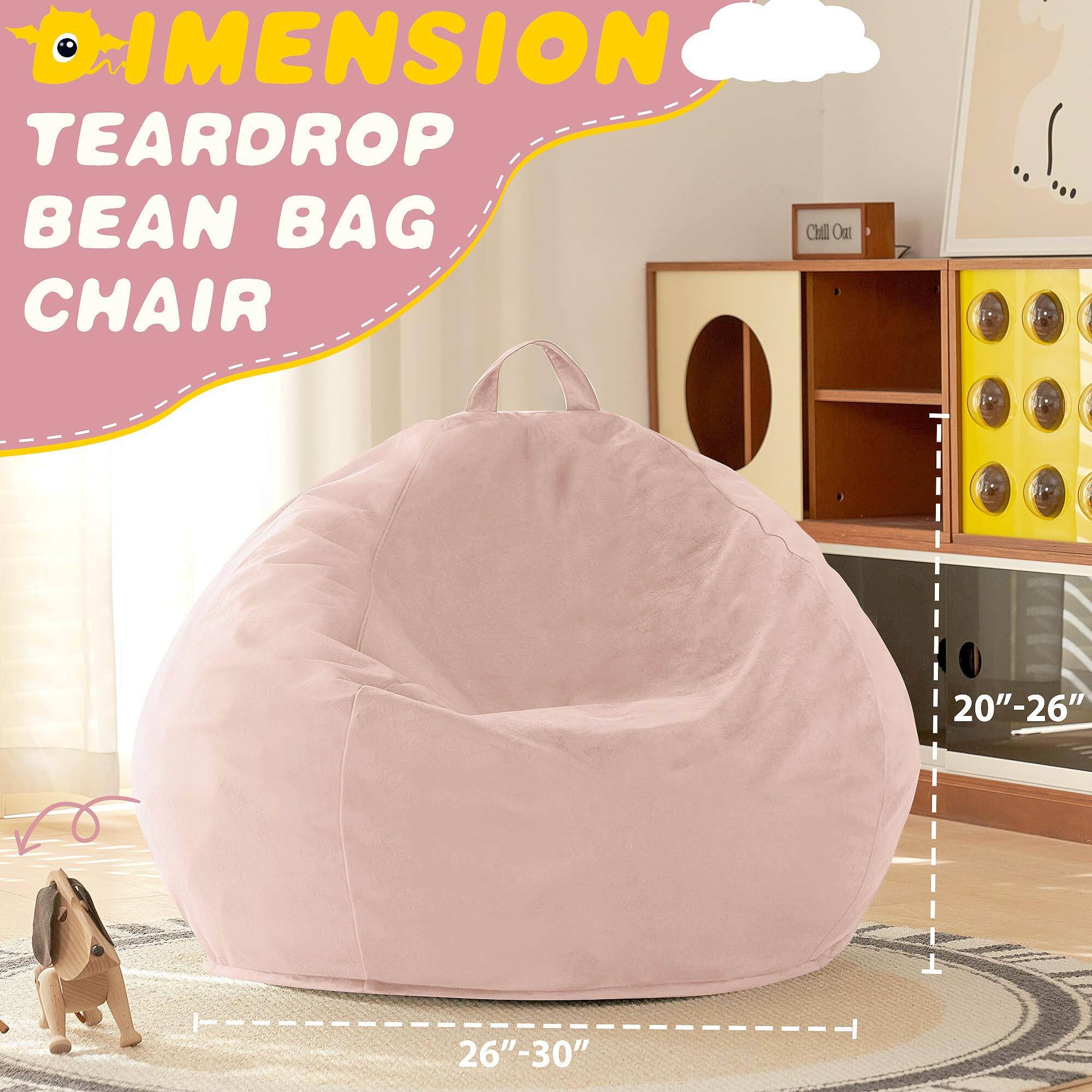 DIMENSION  
TEARDROP BEAN BAG CHAIR  

20" - 26"  
26" - 30"