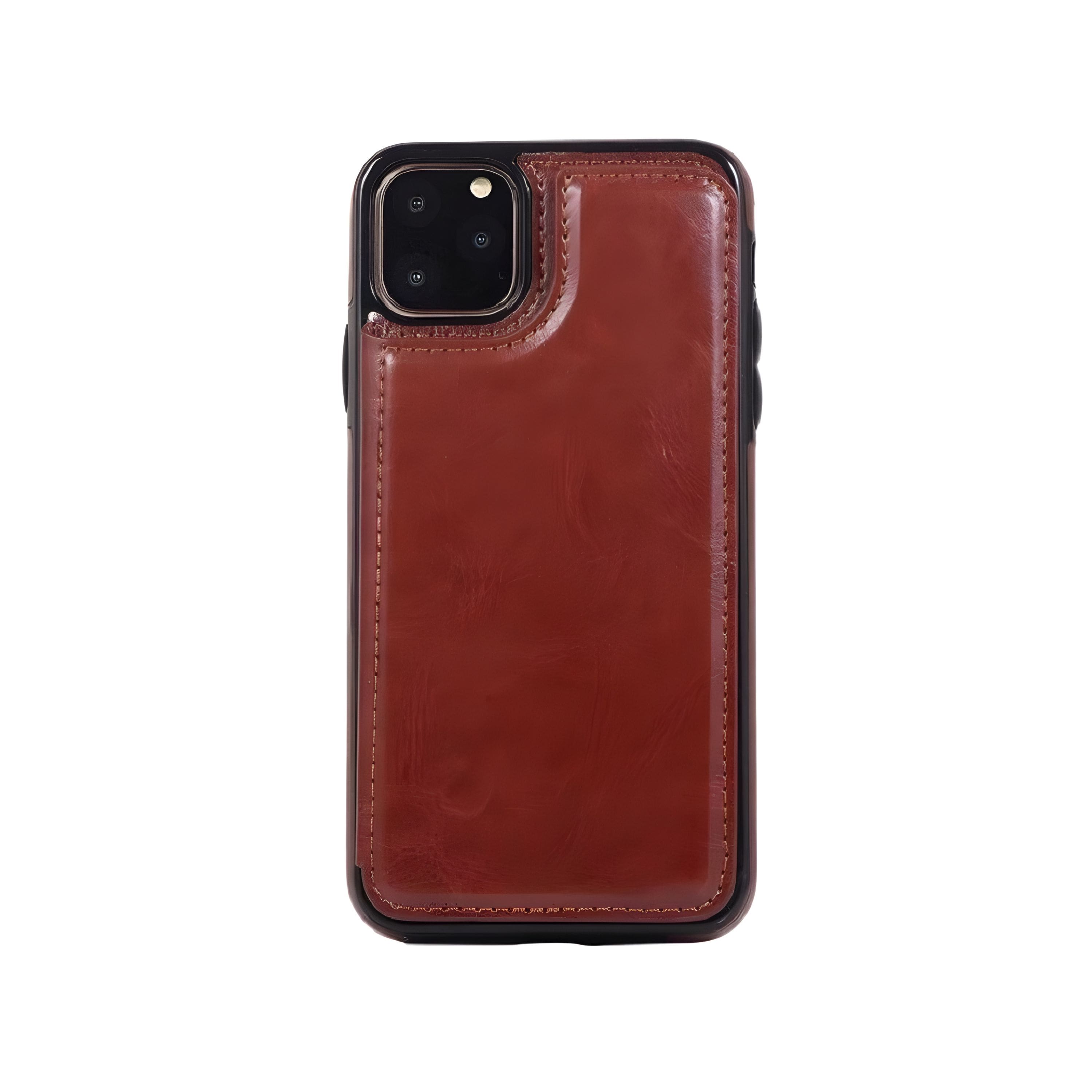 Kitcheniva - Leather Cellphone Case For iPhone 11 Pro With Magnetic Flip And Card Pocket - Red