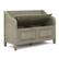 Left. Simpli Home - Connaught Entryway Storage Bench - Distressed Grey.