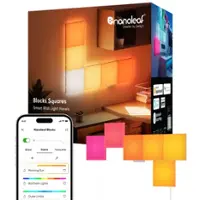 Nanoleaf - Blocks Squares Smarter Kit - Smart LED Wall Light Panels (6pk) - Multicolor - Front_Zoom