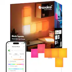 nanoleaf Smarter by Design M 9:41 x Blocks Squares Smart Wall Light Panels atl Nanoleaf Blocks 69 me I eth Agpertre) te d DD 28G FT e a Souring 1 - Basic Scene Favourite + Morning Sun Northern Lights Outer Limits