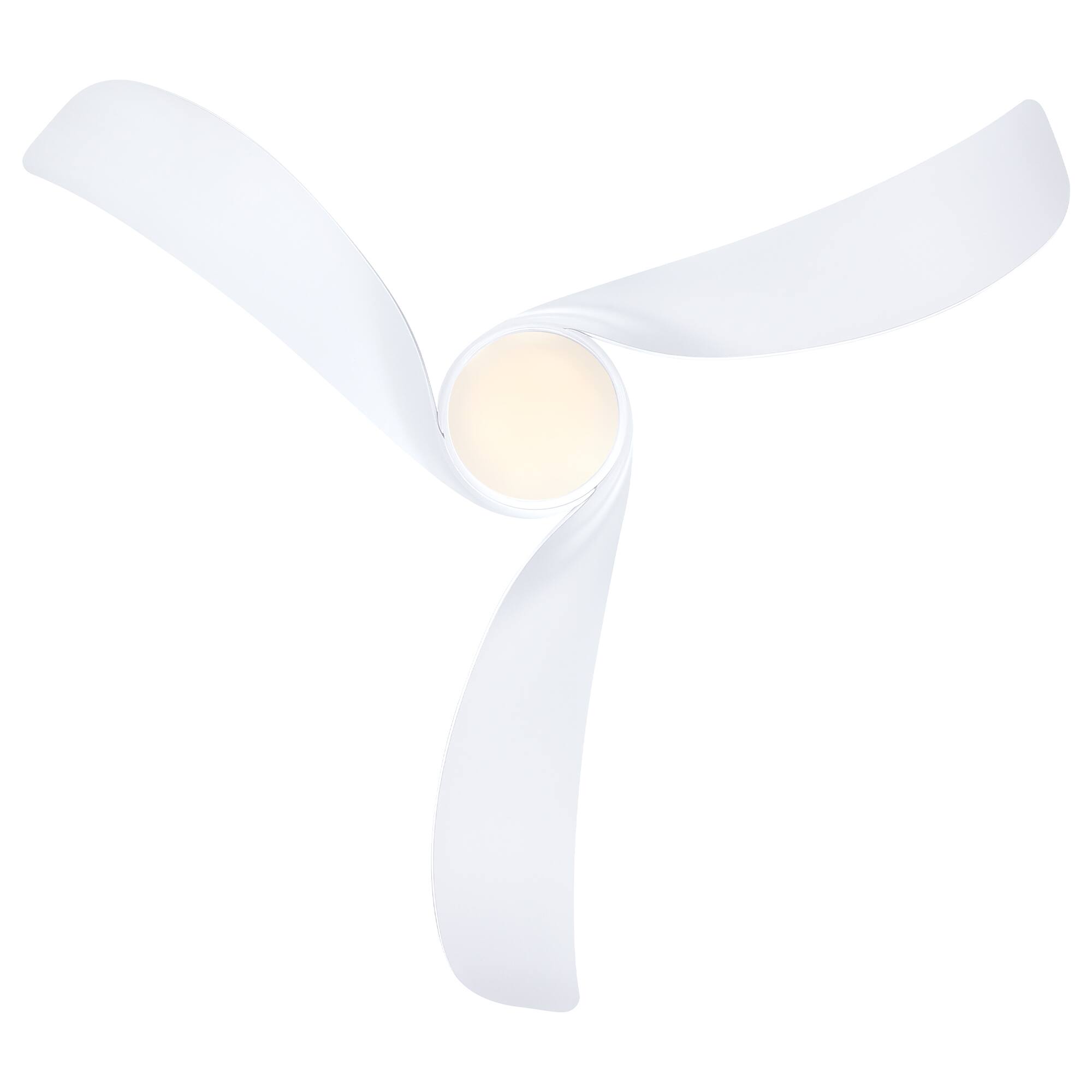 Alt View 9. Parrot Uncle - 52 Inch White Modern LED Chandelier Ceiling Fan with Remote Control and 6 Speed DC Motor - White.