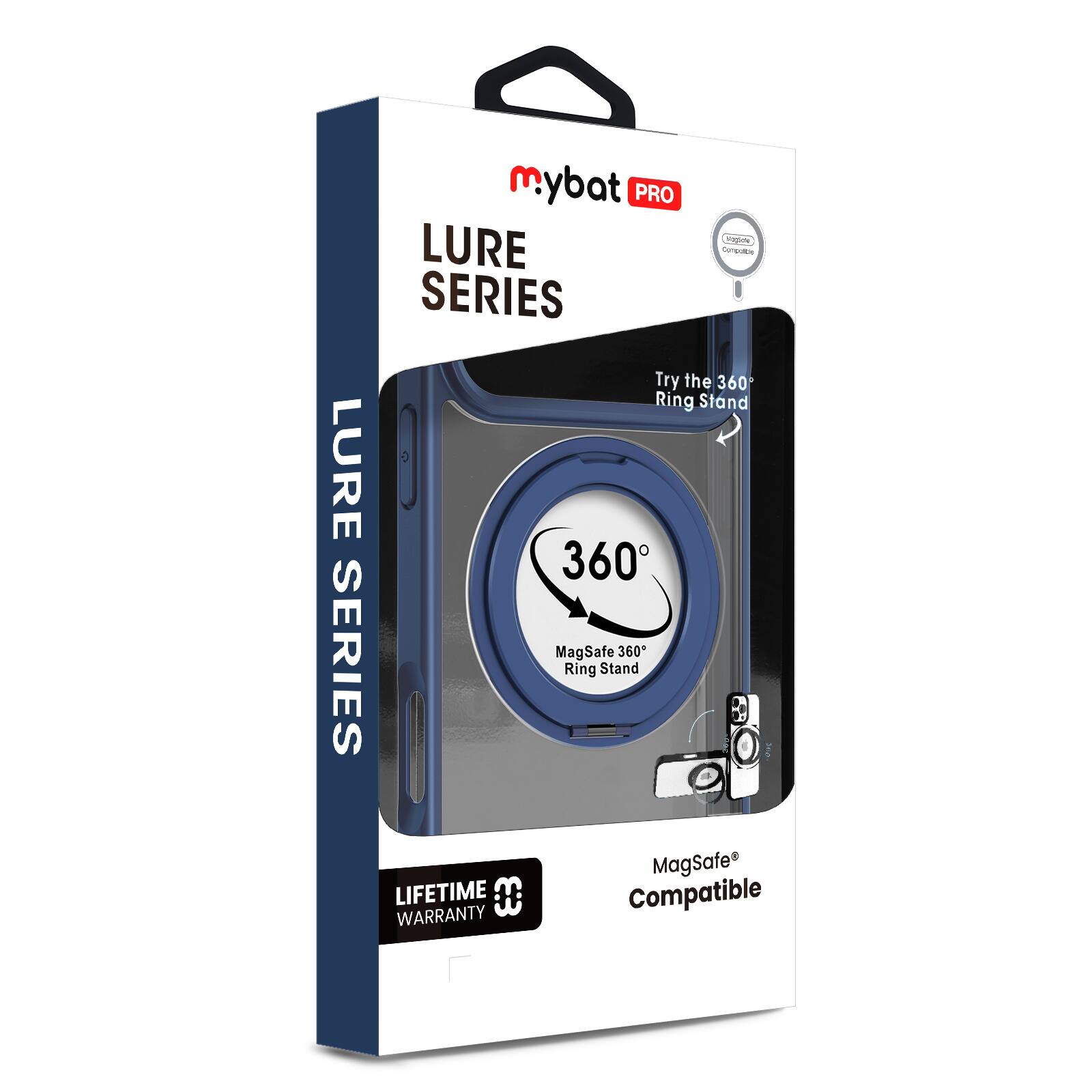 Mybat PRO  
LURE SERIES  

Try the 360° Ring Stand  

MagSafe 360° Ring Stand  

LIFETIME WARRANTY  

MagSafe Compatible