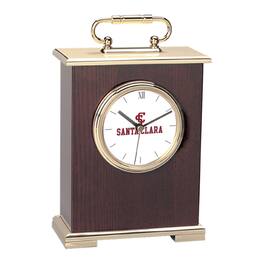 Jardine - Santa Clara Broncos Primary Team Logo Carriage Clock - Gold