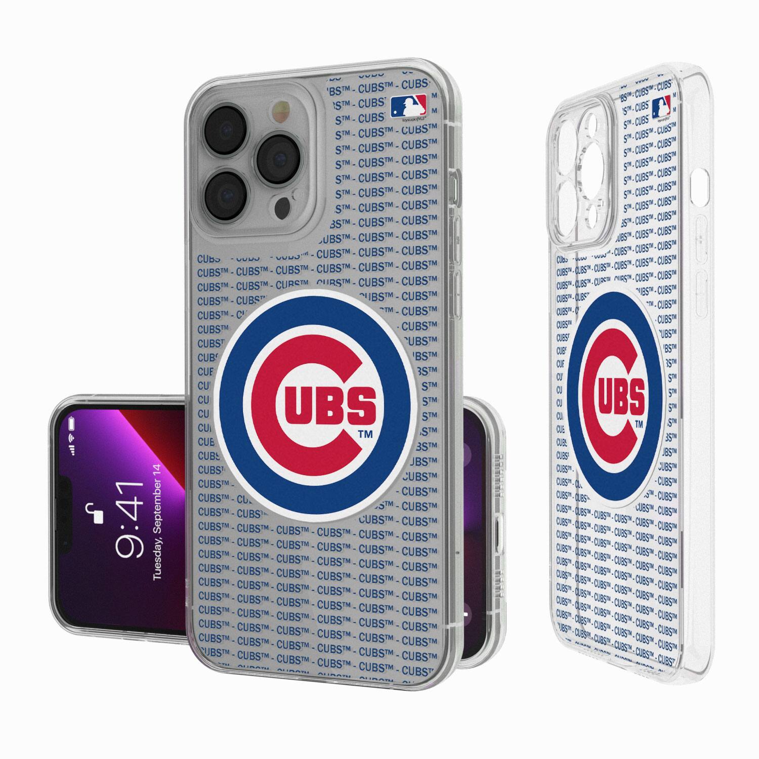 Keyscaper - MLB - Chicago Cubs Text Backdrop Clear iPhone Case - 13 Pro - Multicolor price history on PriceWatchPro