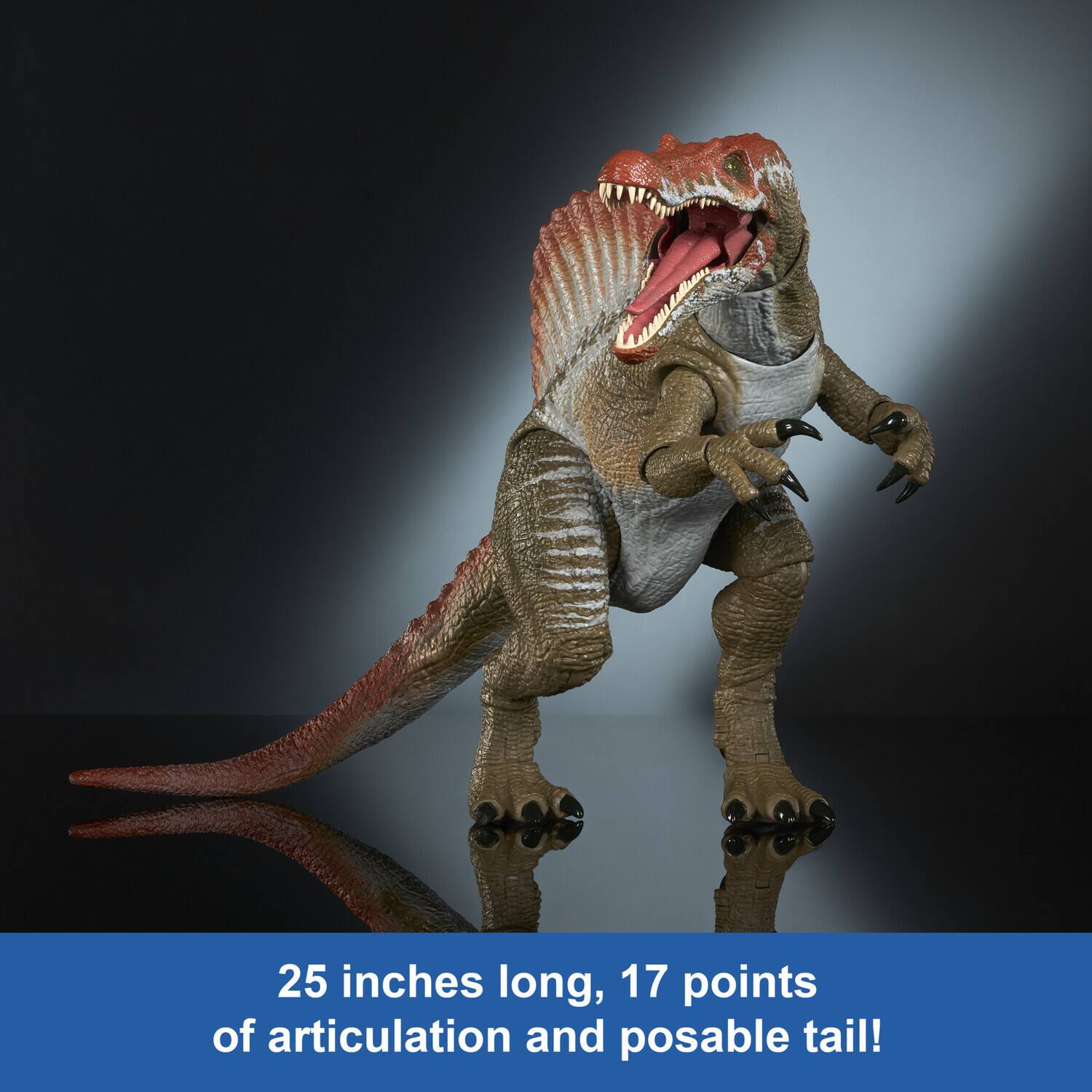 25 inches long, 17 points of articulation and posable tail!
