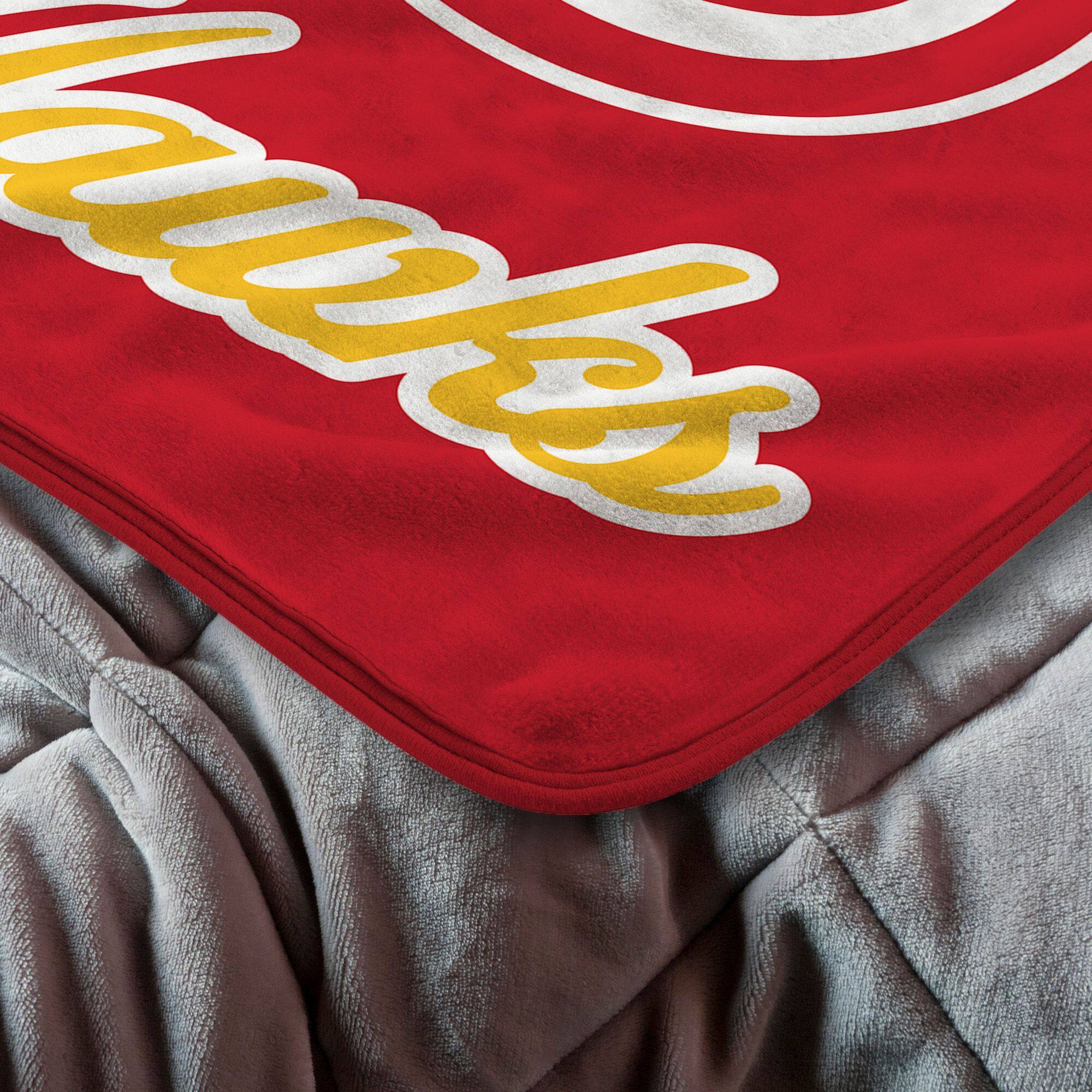 Alt View 1. Sweet Home Collection - NBA Atlanta Hawks 46" x 60" Microfiber Plush Throw Blanket - Red.