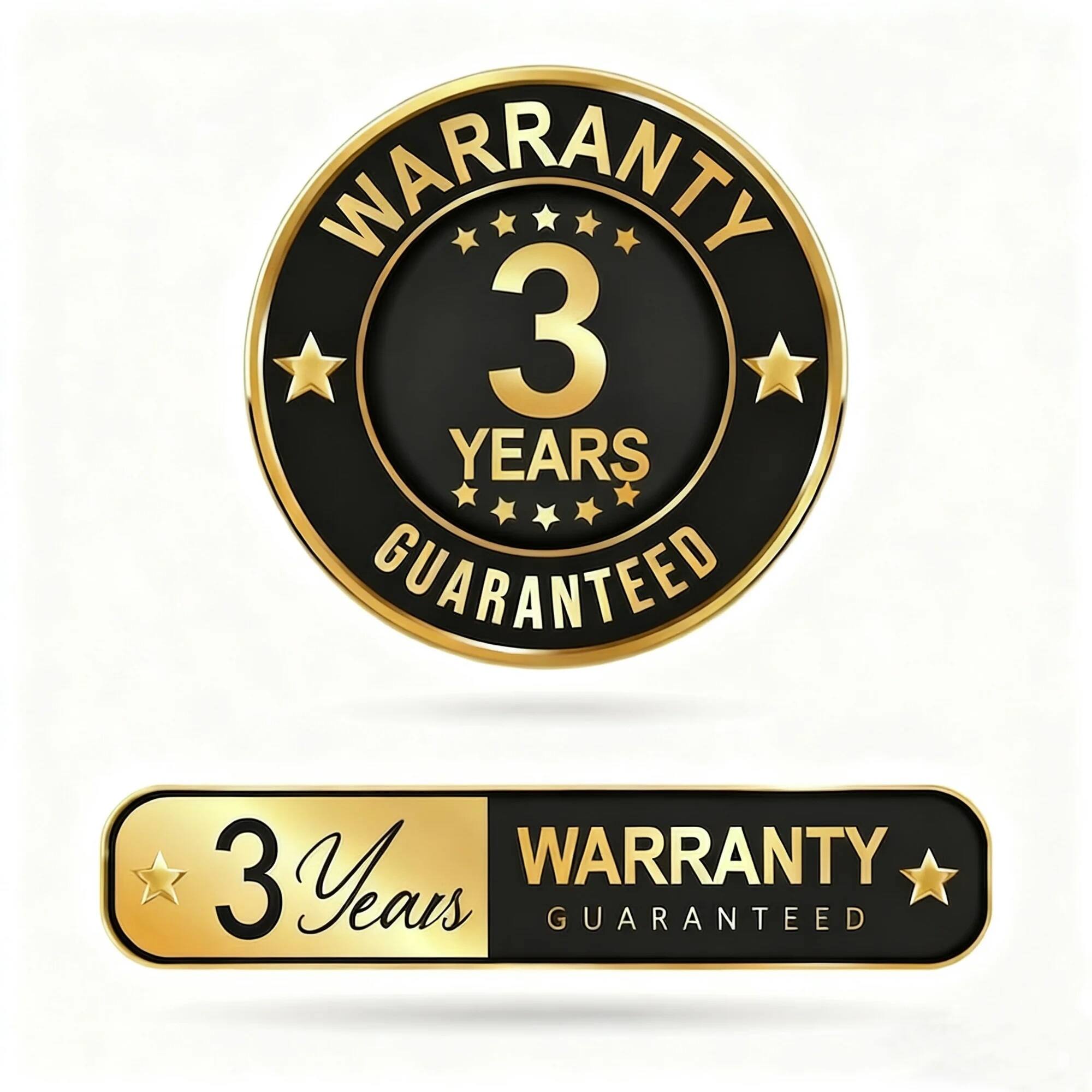 WARRANTY 3 YEARS GUARANTEED  
3 Years WARRANTY GUARANTEED